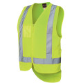 Hi Vis Zip Drop Tail H Pattern (D+N) Vest